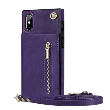 Zipper kaulakorukotelo Apple iPhone X / XS - Violetti