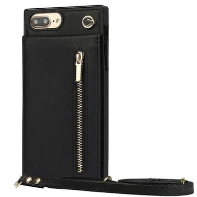 Zipper kaulakorukotelo Apple iPhone 7 Plus - Musta