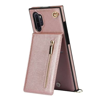 Zipper kaulakorukotelo Samsung Galaxy Note 10 Plus - Ruusu