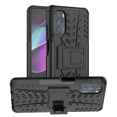 Iskunkestävä kuori jalustalla Motorola Moto G82 5G - Musta