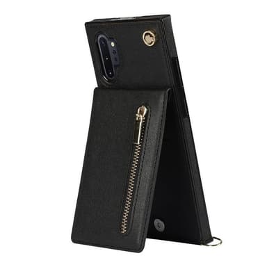 Zipper kaulakorukotelo Samsung Galaxy Note 10 Plus - Musta