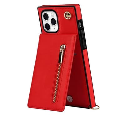 Zipper kaulakorukotelo Apple iPhone 11 Pro - Punainen