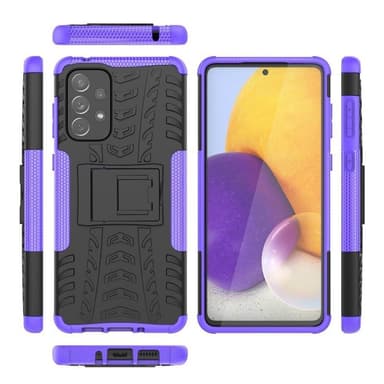 Iskunkestävä kuori jalustalla Samsung Galaxy A73 5G - Violetti