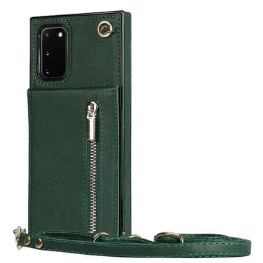 Zipper kaulakorukotelo Samsung Galaxy S20 - Vihreä