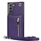 Zipper kaulakorukotelo Samsung Galaxy S21 FE - Violetti