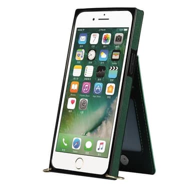 Zipper kaulakorukotelo Apple iPhone 8 Plus - Vihreä