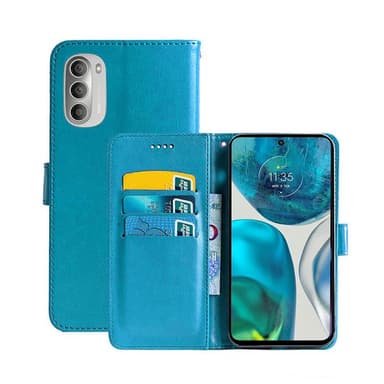 Lompakkokotelo 3-kortti Motorola Moto G52 - Vaaleansininen