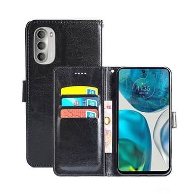 Lompakkokotelo 3-kortti Motorola Moto G52 - Musta