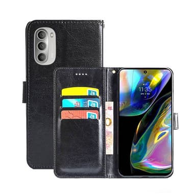 Lompakkokotelo 3-kortti Motorola Moto G82 5G - Musta