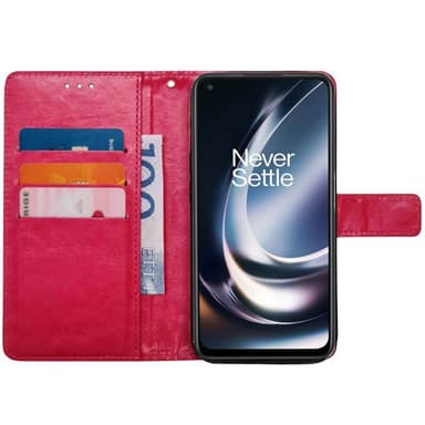 Lompakkokotelo 3-kortti OnePlus Nord CE 2 Lite 5G - Vaaleanpunainen