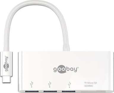 Goobay USB-C™-moniporttinen sovitin CardReader