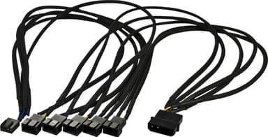 AKASA jakokaapeli 1 > 5 4-pin tuulettimille