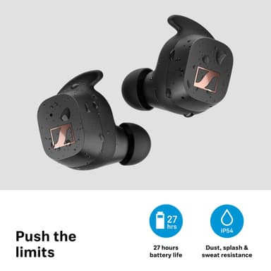 Sennheiser Sport täysin langattomat in-ear kuulokkeet (musta)