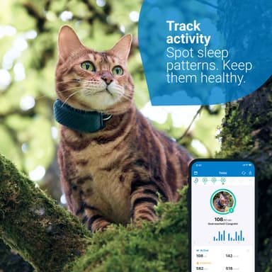 Tractive GPS CAT LTE paikannin kissalle (sininen)