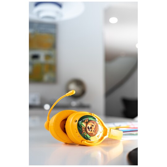 BuddyPhones Cosmos+ langattomat around-ear kuulokkeet (keltainen)