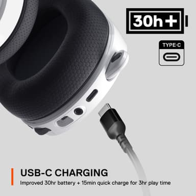 SteelSeries Arctis 7 Plus pelikuulokkeet (valkoinen)