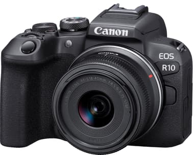 Canon EOS R10 peilitön kamera + RF-S 18-45mm IS STM objektiivi