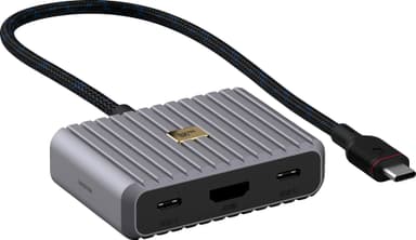Unisynk 5 Port 8K 100W USB-C hubi (harmaa)