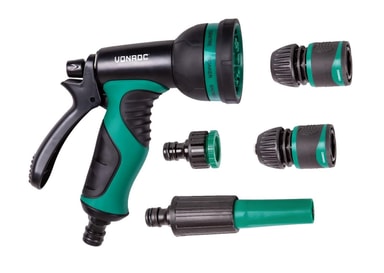 Spray gun and nozzle set Incl. couplings and connectors Gigantti