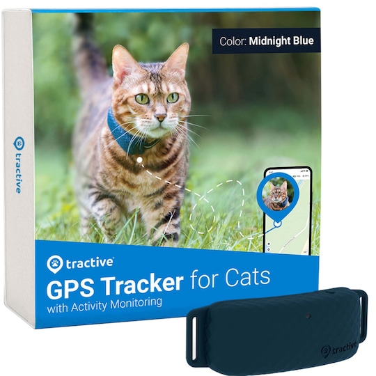Tractive GPS CAT LTE paikannin kissalle (sininen)