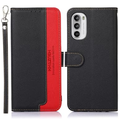 KHAZNEH puhelimen kansi Motorola Moto G52 - musta/punainen