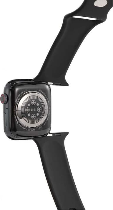 Gear silikoninen Apple Watch ranneke 41-45 mm (musta)