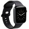Gear silikoninen Apple Watch ranneke 41-45 mm (musta)