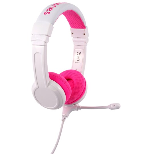 BuddyPhones School+ on-ear kuulokkeet (vaaleanpunainen)