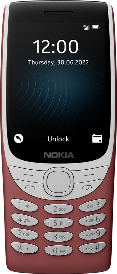 Nokia 8210 4G matkapuhelin (punainen)