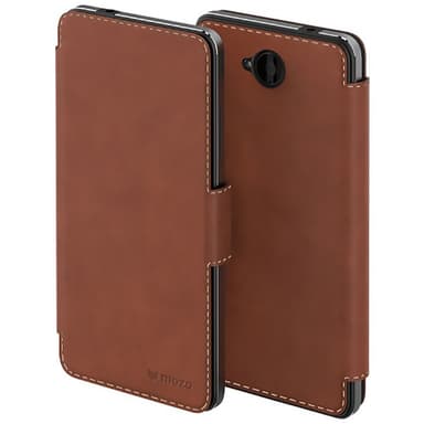 Mozo Lumia 650 Flip Cover (ruskea)