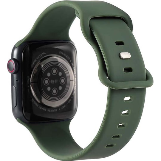 Gear silikoninen Apple Watch ranneke 38-41 mm (oliivinvihreä)