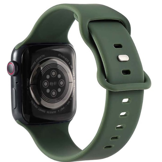 Gear silikoninen Apple Watch ranneke 41-45 mm (oliivinvihreä)