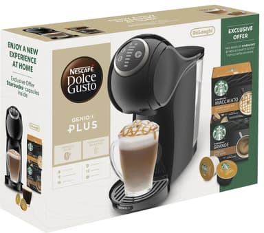 Nescafé Dolce Gusto Genio S Plus kapselikeitin säästöpakkaus (musta)