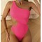 Naisten uimahousut One Shoulder Vaaleanpunainen XL