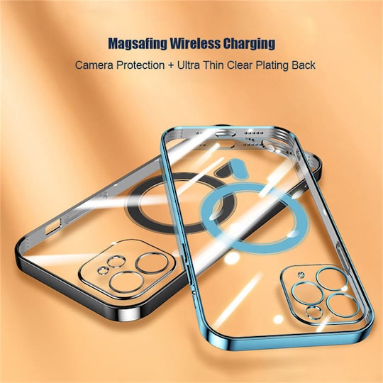 Matkapuhelinkotelo MagSafe lataustuki Sininen iPhone 12 Pro Max