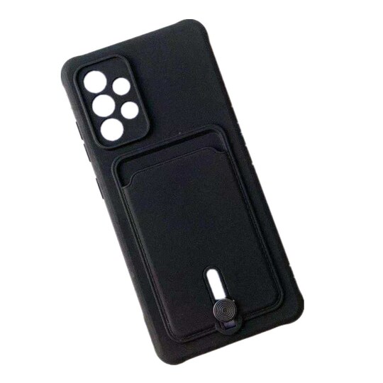 Silikoninen puhelinkotelo korttitelineellä Musta XIAOMI POCO F3/11X/11X PRO/11I/K40/K40PRO
