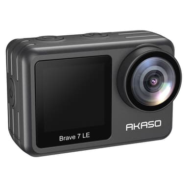 AKASO Brave 7 LE -kaksoisnäyttöinen 4K/30fps-toimintakamera, IPX7-vesitiivis