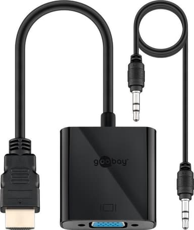 Goobay HDMI™/VGA-sovitin, niklattu
