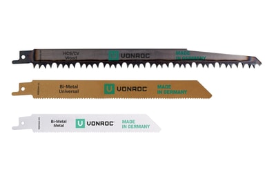 10er Set Sägeblätter 155mm - Universalsägeblätter Für Holz, Metall, Kunststoff & Gipskarton