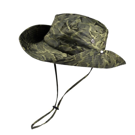 Sun Bucket Hat Leveäreunainen ulkokäyttöön Tummanvihreä