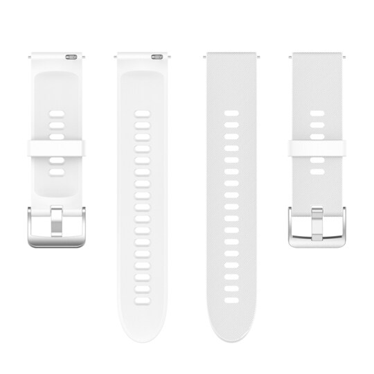 Kellon pikakiinnityshihnat Premium pehmeät silikonihihnat Valkoinen Xiaomi Color, Xiaomi Color2, Xiaomi Color sports strap, Xiaomi S1