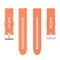 Kellon pikakiinnityshihnat Premium pehmeät silikonihihnat Oranssi Xiaomi Color, Xiaomi Color2, Xiaomi Color sports strap, Xiaomi S1