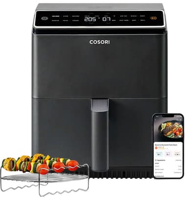 Cosori Dual Blaze Airfryer CAF-P583S-KEUR (tummanharmaa)