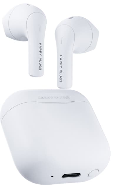 Happy Plugs Joy täysin langattomat in-ear kuulokkeet (valkoinen)
