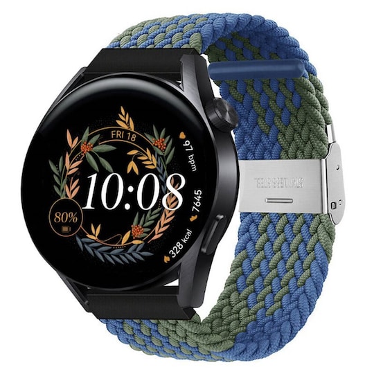 Punottu elastinen rannekoru Huawei Watch GT3 (42mm) - bluegreen
