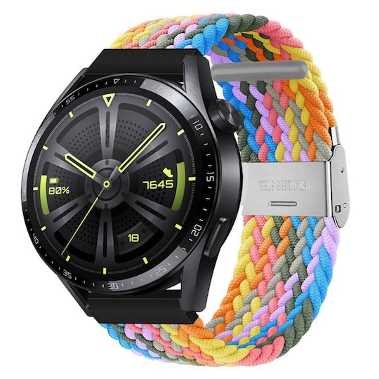 Punottu elastinen rannekoru Huawei Watch GT3 (46mm) - light rainbow