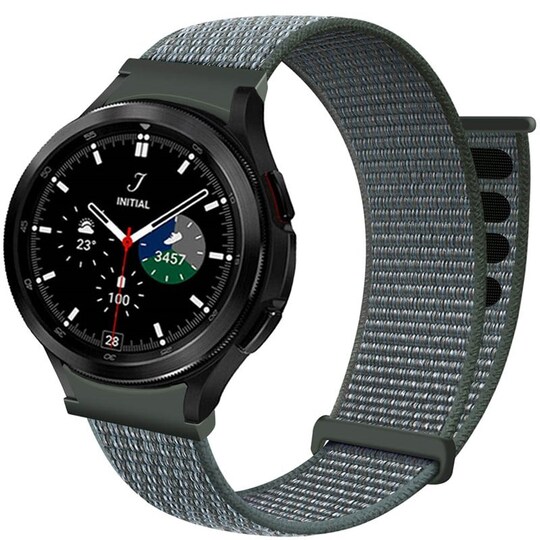 Nylonrannekoru No-Gap Samsung Galaxy Watch 4 Classic (42mm) - Storm Gr