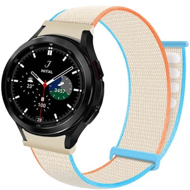 Nylonrannekoru No-Gap Samsung Galaxy Watch 4 Classic (42mm) - Cream