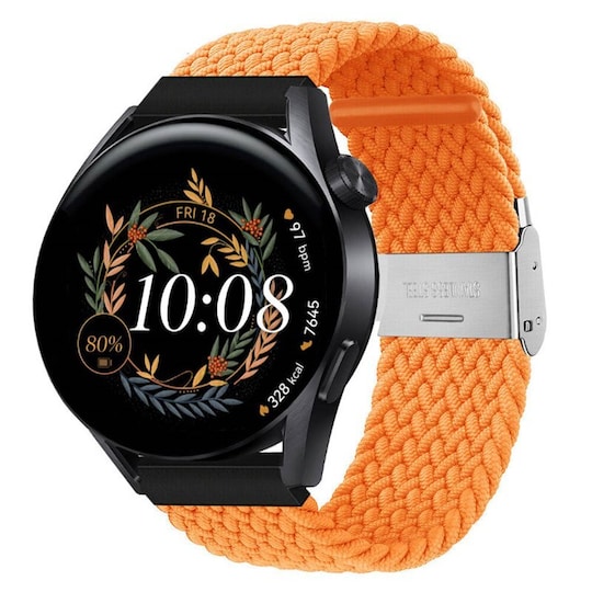 Punottu elastinen rannekoru Huawei Watch GT3 (42mm) - Oranssi