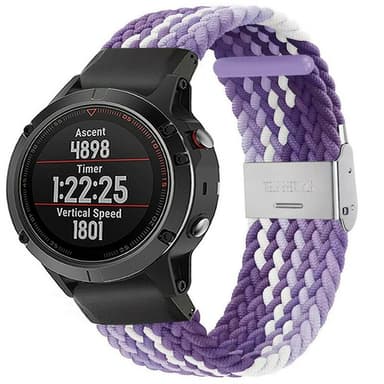 Punottu elastinen rannekoru Garmin Fenix 5X - gradientpurple